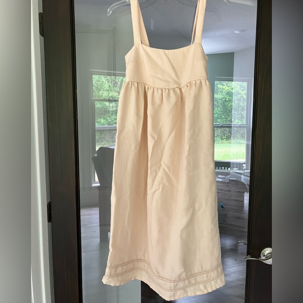 KnotSisters peach blush sundress size S